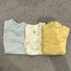 Set of petit bateau onesies